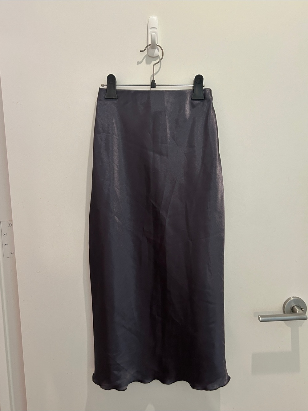 Nicole Miller Satin Midi Skirt (Size S)